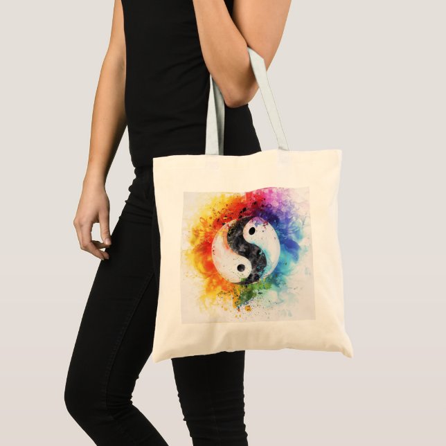 Bolso De Tela Yin Yang Digital Art (Anverso (producto))