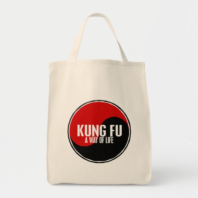 Bolso De Tela Yin Yang Kung Fu 1 (Frente)