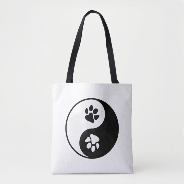 Bolso De Tela Yin Yang Paw (Anverso)
