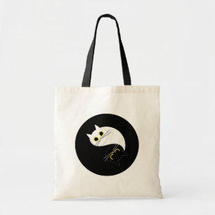 Bolso De Tela YIN YANG Zen Cat Reutilizable Tote Bag
