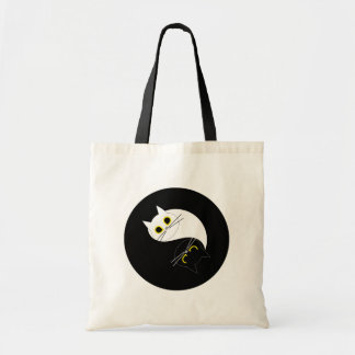 Bolso De Tela YIN YANG Zen Cat Reutilizable Tote Bag