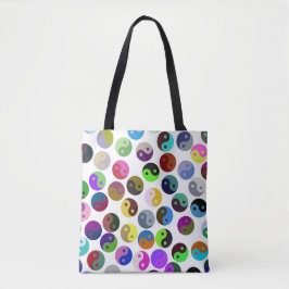 Bolso De Tela Ying Yang Yoga Fitness Tote Bag