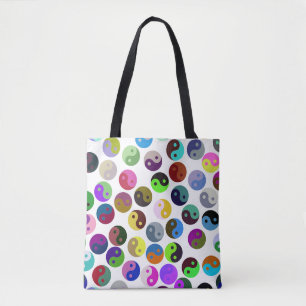 Bolso De Tela Ying Yang Yoga Fitness Tote Bag