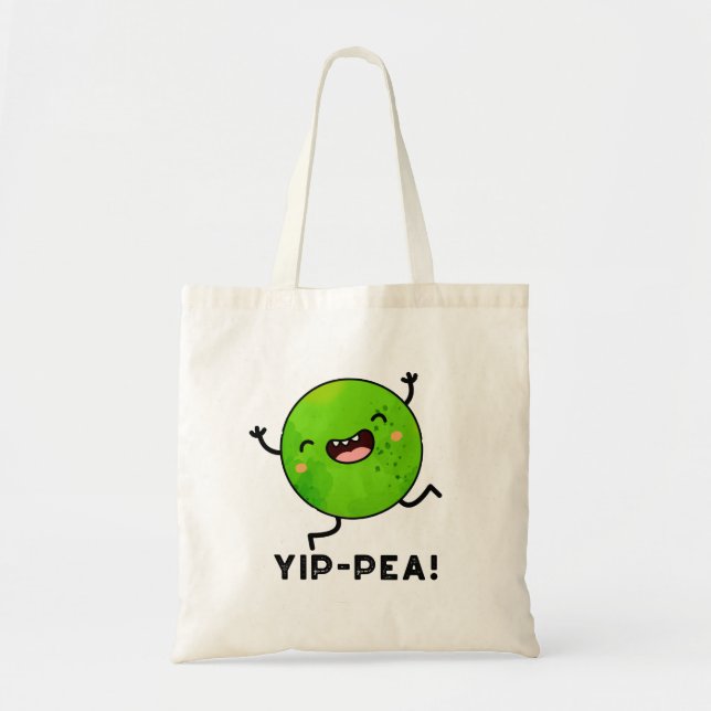 Bolso De Tela Yip-pea Happy Pea Pun (Frente)