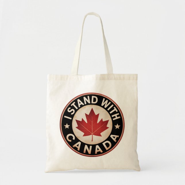 Bolso De Tela Yo apoyo a Canadá (Frente)