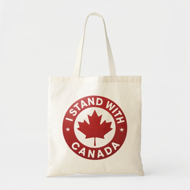 Bolso De Tela Yo apoyo a Canadá (Frente)
