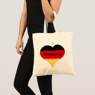 Bolso De Tela Yo corazón Alemania Bandera Alemana