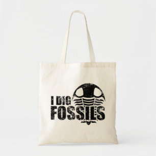 Bolso De Tela YO EXCAVO FÓSILES Trilobites
