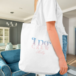Bolso De Tela Yo Sí Crew Pastel Moderno Tipo Tote Bag
