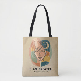 Bolso De Tela Yo Soy Creado - Mano del Creador