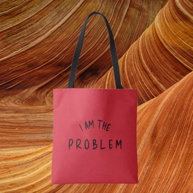 Bolso De Tela "Yo Soy El Problema" - Banda De Aviso De Dos Parte (Subido por el creador)