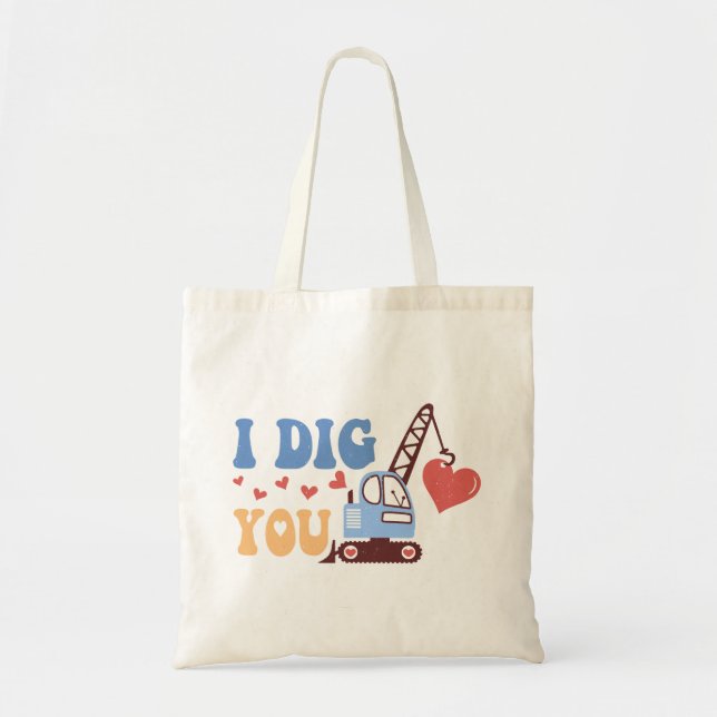 Bolso De Tela Yo Te Cavo (Frente)