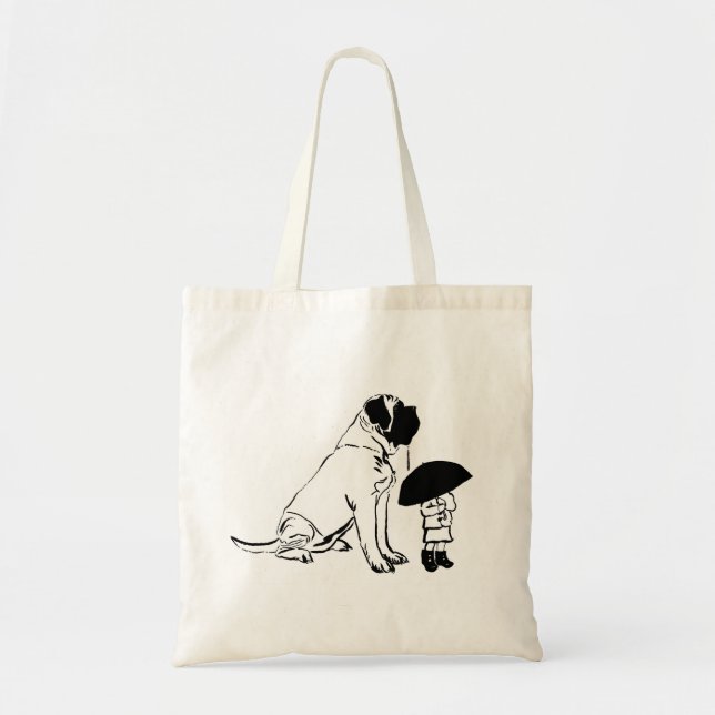 Bolso De Tela Yo y mi mastín (Frente)