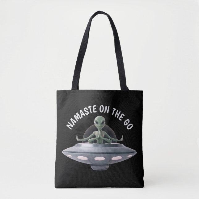 Bolso De Tela Yoga Alien (Anverso)