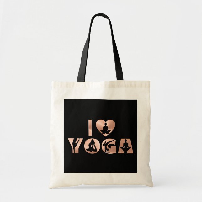Bolso De Tela Yoga - Amo el Yoga (Frente)