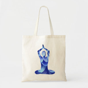 Bolso De Tela Yoga azul