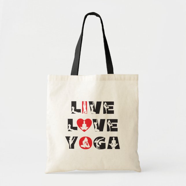 Bolso De Tela Yoga de amor vivo (Frente)