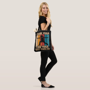 Bolso De Tela Yoga en silla como yoga pero más genial