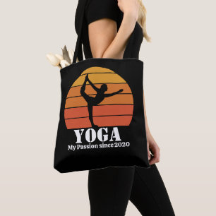 Bolso De Tela Yoga Hobby Retro Atardecer Personalizar