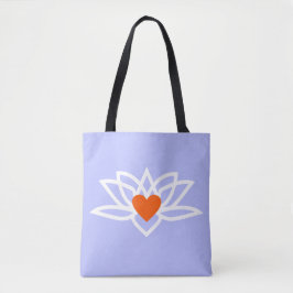 Bolso De Tela Yoga Loto Corazón