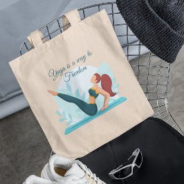 Bolso De Tela Yoga Lover y Yoga es una forma de libertad - Perso