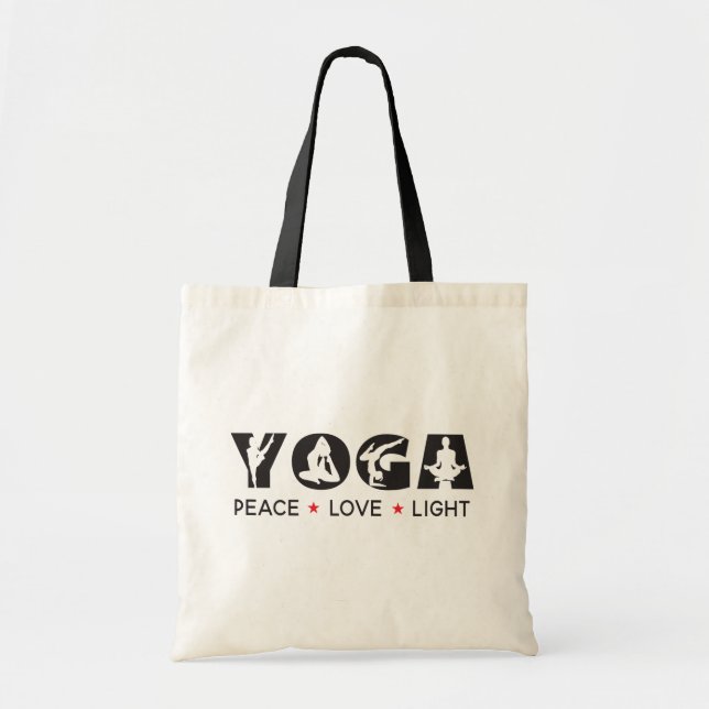 Bolso De Tela Yoga - Luz de amor por la paz (Frente)