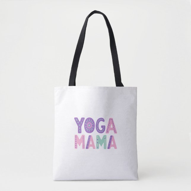 Bolso De Tela Yoga Mama Personalizado Foto Tote Bag (Anverso)