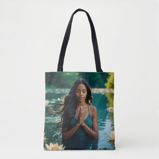 BOLSO DE TELA YOGA - MEDITATION - CARPE DIEM - WELLNESS (Anverso)