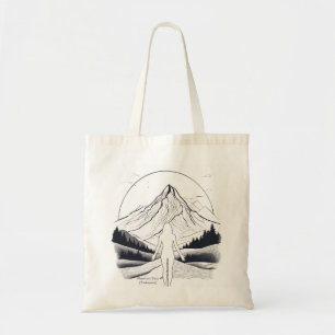 Bolso De Tela Yoga Mountain Pose BW