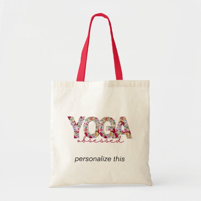 Bolso De Tela Yoga Obsessed Personalized Tote Bag (Frente)