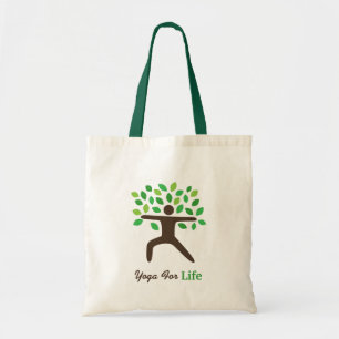 Bolso De Tela Yoga Para La Vida, Postura De Guerrero, Árbol