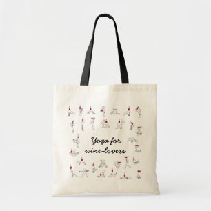 Bolso De Tela Yoga para Winelovers Totebag