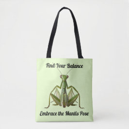 Bolso De Tela Yoga personalizado de Green Praying Mantis
