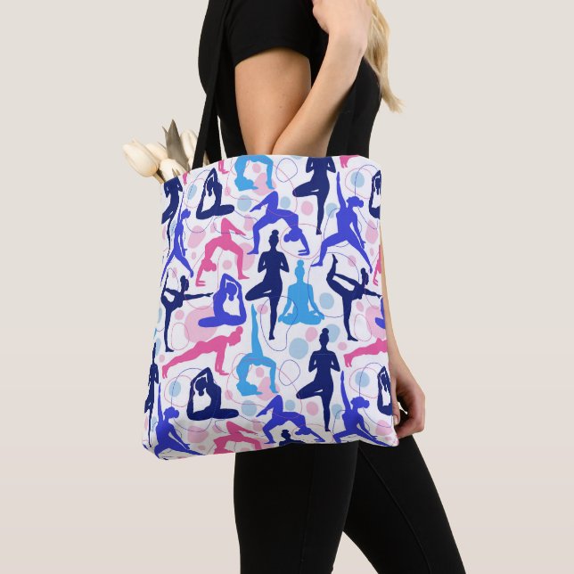 Bolso De Tela Yoga Poses (Detalle)