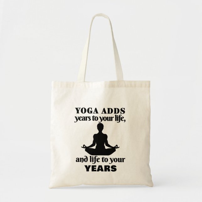 Bolso De Tela Yoga Sayings - Regalos para los amantes del yoga (Frente)