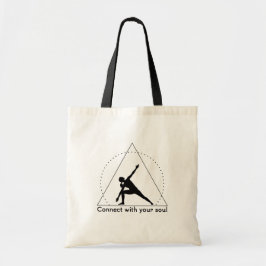 Bolso De Tela Yoga Triangle Pose Emblem