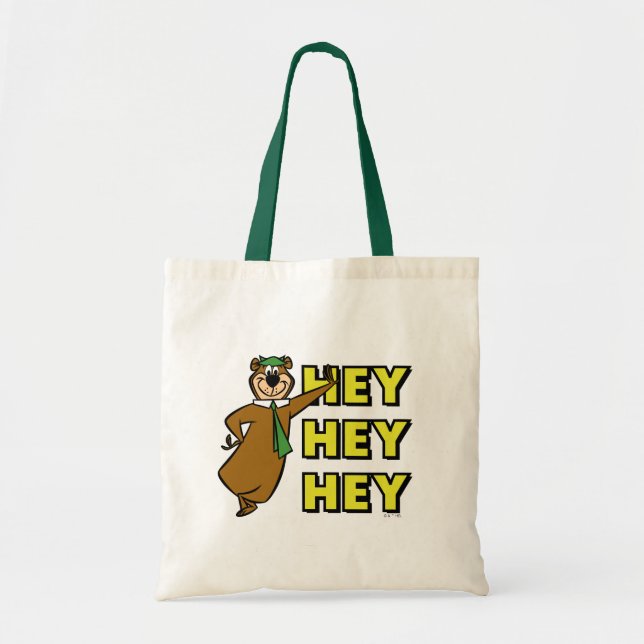 Bolso De Tela Yogi Bear Hey Hey (Frente)