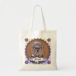 Bolso De Tela Yorkie con gafas