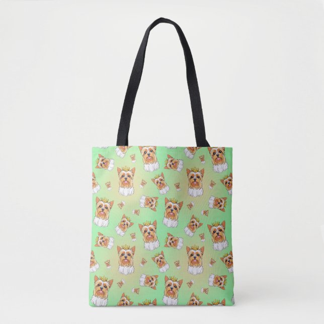 Bolso De Tela Yorkie pattern (Anverso)