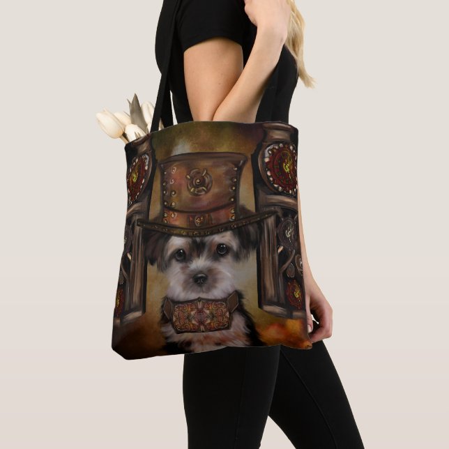 Bolso De Tela Yorkie Poo (Detalle)