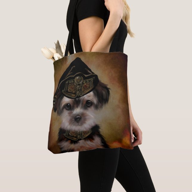 Bolso De Tela Yorkie Poo (Detalle)