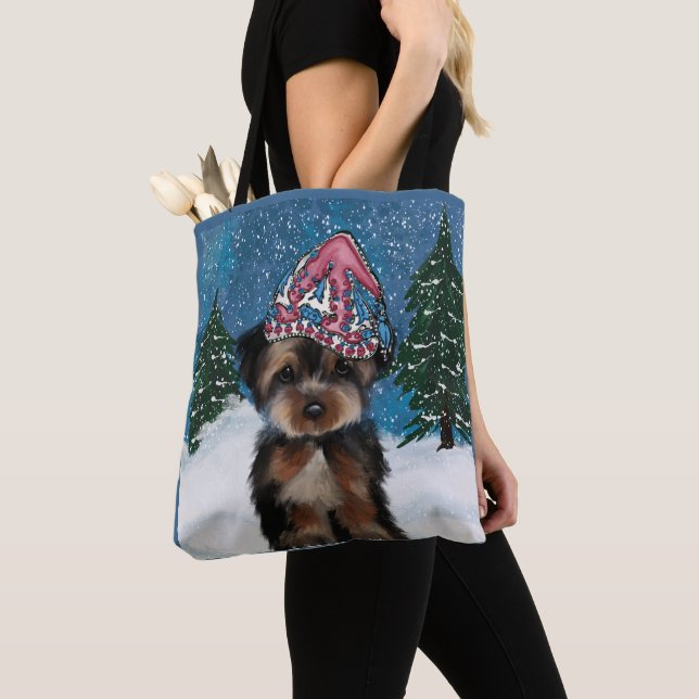 BOLSO DE TELA YORKIE POO (Detalle)