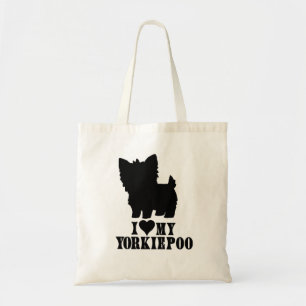 Bolso De Tela Yorkie Poo - I love My Yorkie Poo