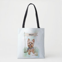Yorkshire Terrier Acuarela Perro Personalizado