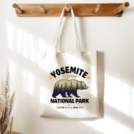 Bolso De Tela Yosemite National Park - Bear Vintage Forest