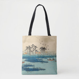 Bolso De Tela Yoshiwara, Japón: Impresión de bloques de madera v