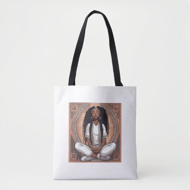 Bolso De Tela young afro girl (Anverso)