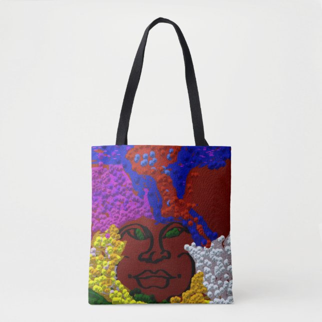 Bolso De Tela Young Woman in the Flower Mist (Anverso)