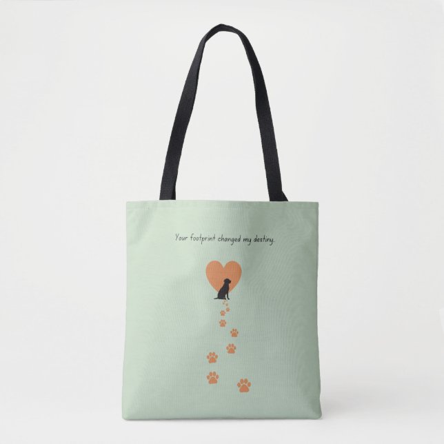 Bolso De Tela Your footprint changed my destiny (Anverso)