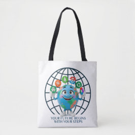 Bolso De Tela Your Future Your Steps Earth Day 